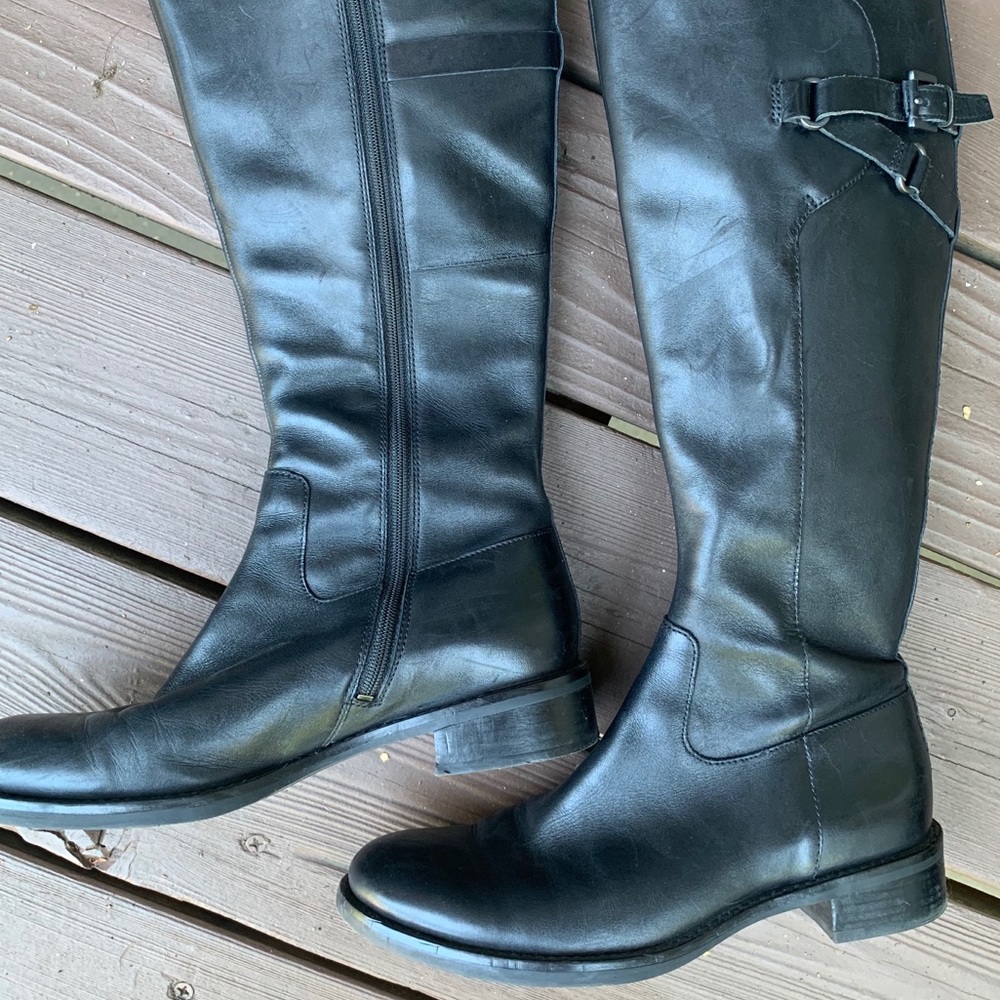 Black Leather Ecco Boots